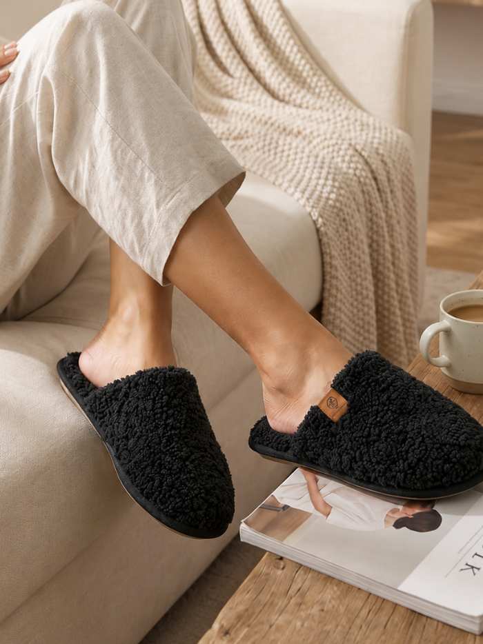 cozy fuzzy slippers for comfortable everyday wear
