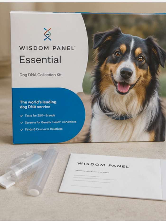 Dog DNA test kit for learning a mixed breed dog's ancestry