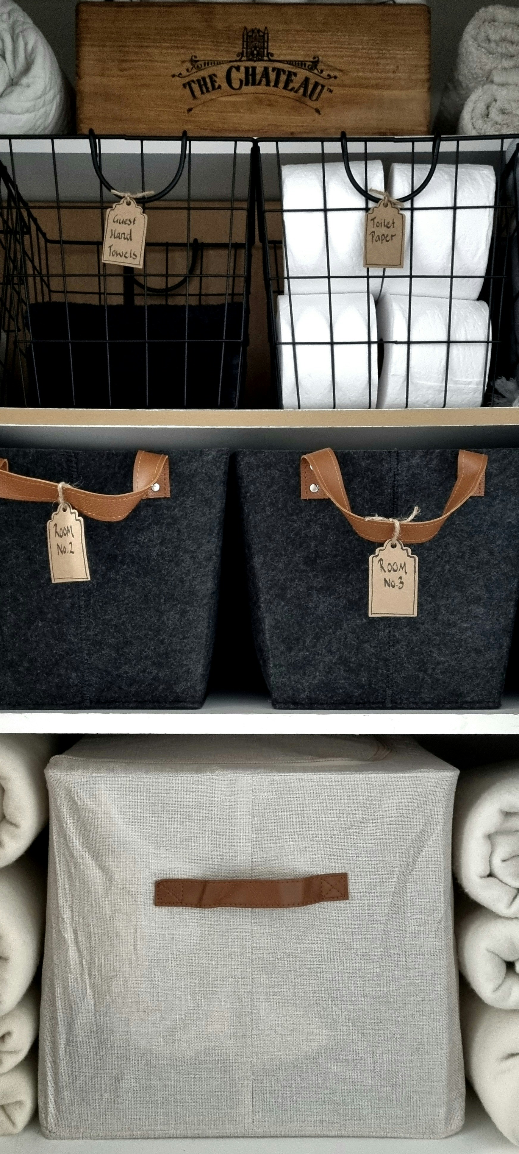 Storage boxes for clean and uniform shelves